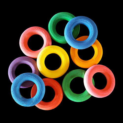 Bulk Big Barrel Pony Beads  Plastic Toy Parts for DIY Bird Toys