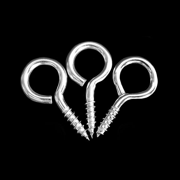 Nickel plated eye screws 1