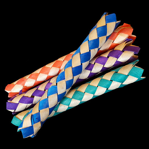 All birds love these lightweight shredding tubes! Whether they tug and tear them apart or rip them to shreds, your bird will have a blast with them. Perfect for all birds. Tubes measure approx 5-1/2