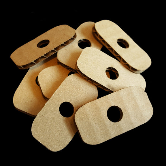 Use these corrugated cardboard pieces to make great shreddable toys! Measuring 1
