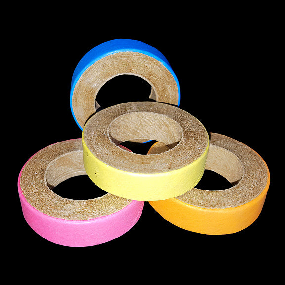 Non-toxic, bird safe paper rings can be used as foot toys, slipped over perches or used as a toy base. Approx size 1-3/4