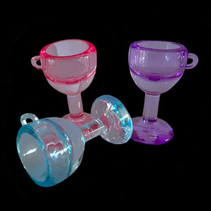 Crystal Goblet Charms (10)