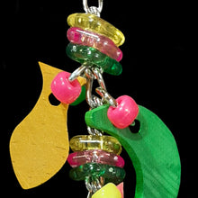 Load image into Gallery viewer, Handmade in Canada bird toy for small parrots.
