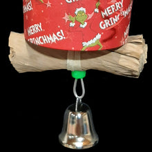 Load image into Gallery viewer, A fun and festive foraging cup toy that can be used to hide your bird&#39;s favorite treats! Built on stainless steel wire with a super soft sola ball, banana leaf roll, paper cup, nickel plated bell, beads and lots of crinkly paper shred. Designed for small birds.

