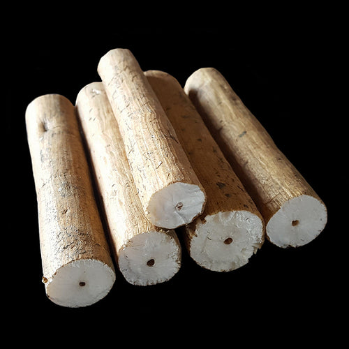 If your bird likes yucca and balsa, they will love these sticks! Sola is softer than balsa and is great for light chewers that prefer to nibble and shred. Sticks measure approx 4