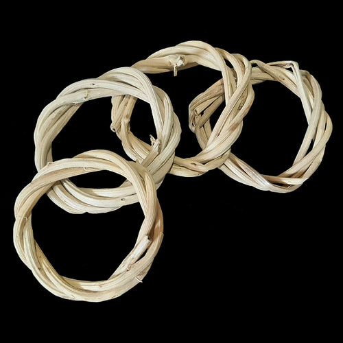 Natural mini vine rings measuring approx 2